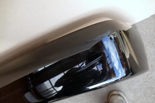 VW Polo 6N Stoßstange hinten Oberteil der 2-geteilte Heckstoßstange schwarz L041 (100309)