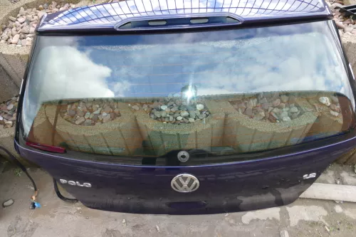 VW Polo 9N Heckklappe Kofferraumklappe Klappe hinten blau LB5N