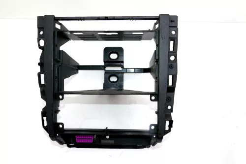 VW Golf 4 Bora Mittelkonsole Verkleidung um Radio schwarz 1J1858069F paar Kratze (101978)