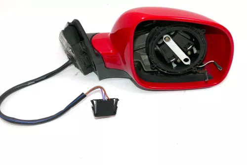 VW Passat 3B 3BG elektrischer Spiegel Außenspiegel rechts ohne Glas rot LY3D