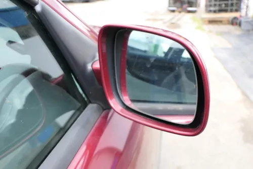 Seat Leon Toledo 1M manueller Spiegel Außenspiegel rechts mit Glas wein-rot LS3R (102872)