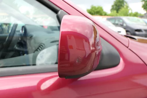Seat Leon Toledo 1M manueller Spiegel Außenspiegel rechts mit Glas wein-rot LS3R (102872)