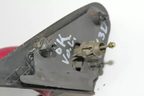 VW Polo Kombi manueller Spiegel vorne links rot (Aufnahme vergleichen! (103338)