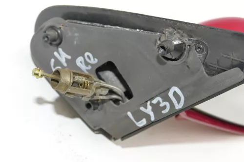 VW Polo Kombi manueller Spiegel vorne rechts rot LY3D (Aufnahme vergleichen! (103400)