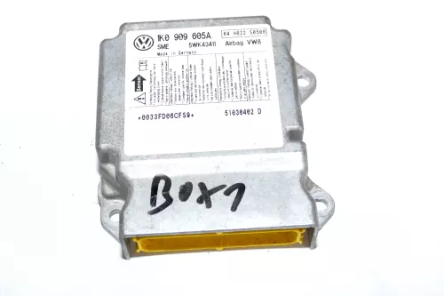 VW Golf 5 Steuergerät Airbagsteuergerät 1K0909605A Index 04 ## 6x Airbag