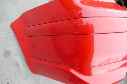 VW Bora Limousine Stoßstange hinten Heckstoßstange rot LP3G Oettinger Heckansatz (103950)