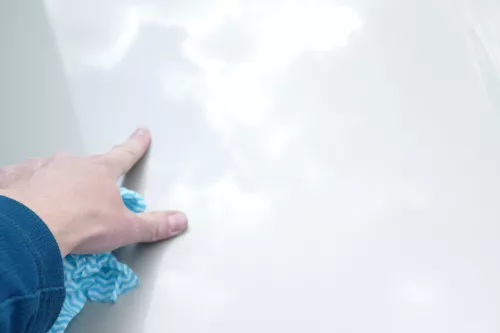 Audi A4 B6 8E Motorhaube Haube Klappe gelb beige LY1X (105197)