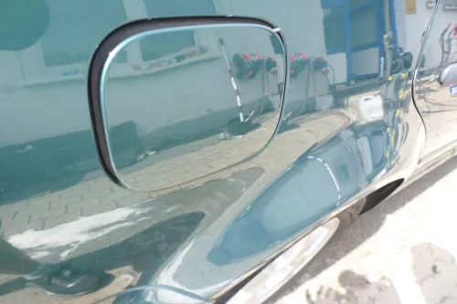 VW Golf 4 Variant Kombi Tankdeckel Deckel Tank Tankverschluß grün LC6M (105447)