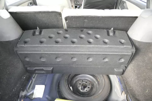 VW Polo 6KV Kombi Avant Verkleidung Abdeckung Kofferraum Teppich Boden (105956)