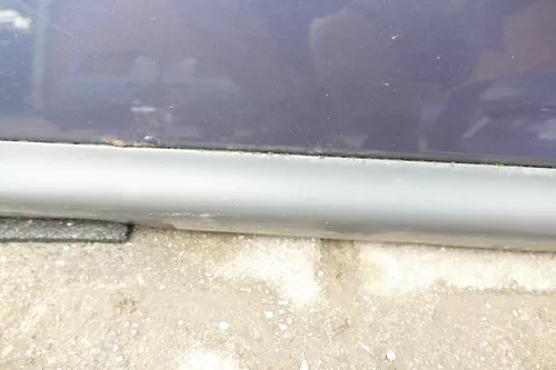 Audi A6 4B C5 Tür Türblatt hinten links grau blau LY5X Facelift abEnde2002 (105997)