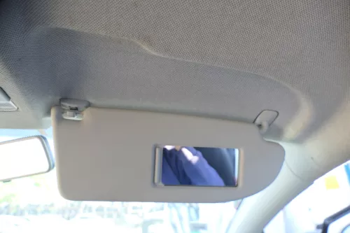 Seat Ibiza 6L 6J Sonnenblenden Sonnenblende grau rechts 6J0857552C Spiegel (106712)