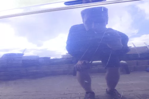 VW Passat 3B 3BG Kombi Variant Tür hinten rechts blau LB5N (107174)