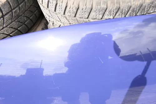 VW Polo 6N Motorhaube Haube vorne Klappe blau LD5D (107215)