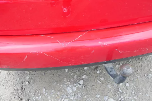 VW Touran 1T Stoßstange hinten Heckstoßstange Stoßfänger rot LY3D (107644)