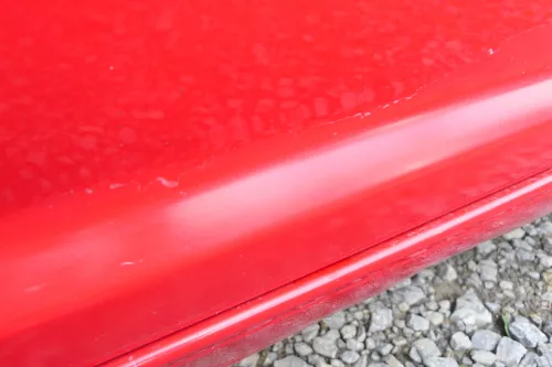 VW Touran 1T Tür hinten links rot LY3D mit Scheibe, sonst OHNE Anbauteile (107647)