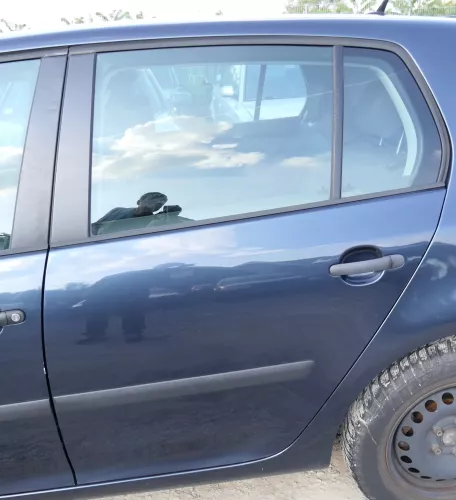 VW Golf 5 V 1K Tür Türrahmen hinten links 4/5-Türer blau LC5F -ohneAnbauteil (107839)