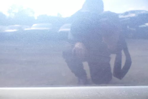 VW Golf 5 V 1K Tür Türrahmen hinten links 4/5-Türer blau LC5F -ohneAnbauteil (107839)