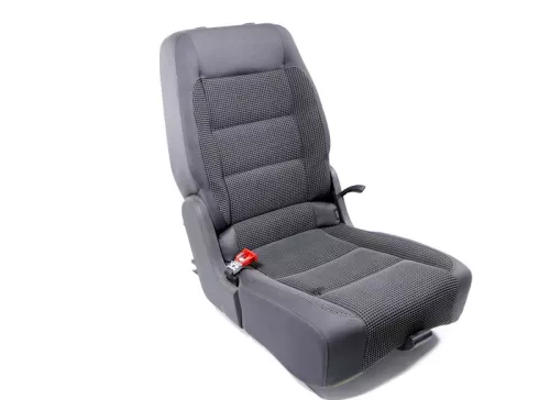 VW Touran Sitz hinten links anthrazit (hinterm Fahrersitz) Rücksitz - 107921 (107921)