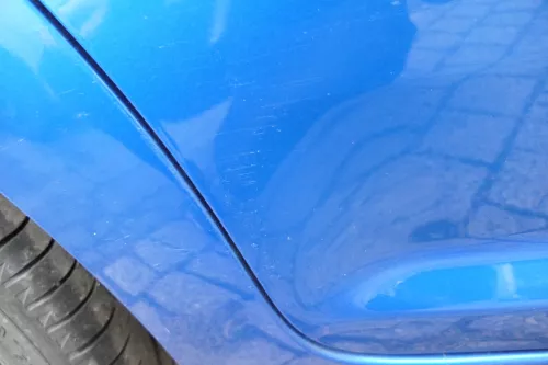 VW Touran 1T 1T3 Tür hinten rechts blau LA5X mit Scheibe (108462)