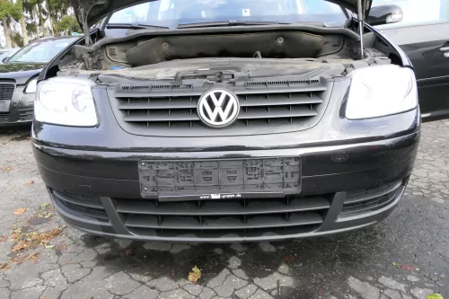 VW Touran 1T Stoßstange vorne Frontstoßstange Stoßfänger schwarz LC9Z mit Grill (108501)