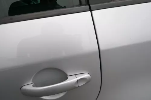 VW Touran 1T 1T3 Tür hinten links grau silber LA7W mit Scheibe (108609)