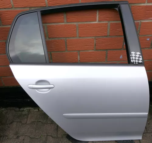 VW Golf 5 V 1K Tür Türrahmen hinten rechts 4/5-Türer silber LA7W - mit Scheibe (108998)