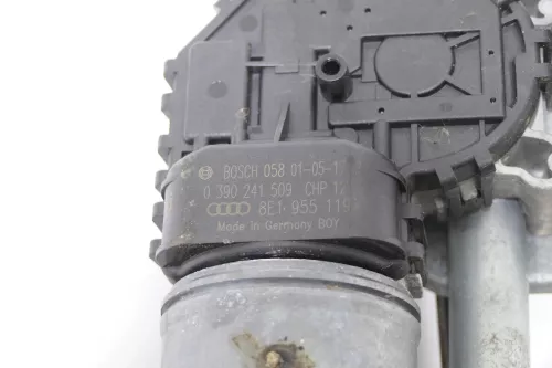 Audi A4 B6 B7 8E Wischermotor Wischer Motor mit Gestänge 8E1955119 vorn (109074)