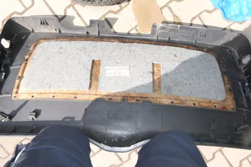 VW Sharan 7M Abdeckung Verkleidung Kofferraum hinten Heckklappe Deckel  ab2000 (109463)