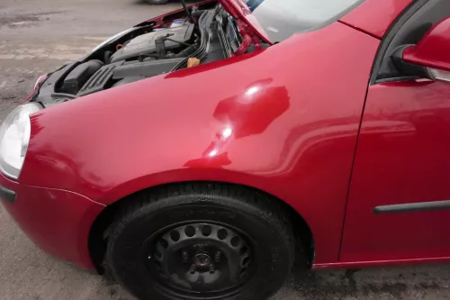 VW Golf 5 V 1K Kotflügel vorne links wein-rot braun LA3W gebördelt