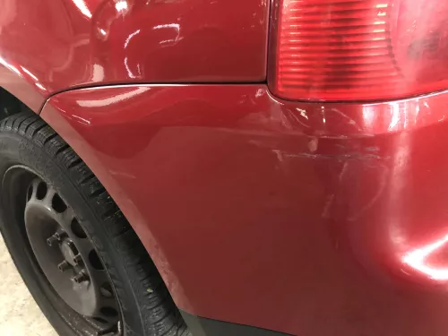 VW Touran 1T Stoßstange hinten Heckstoßstange Stoßfänger rot braun LA3W bis2010 (109580)