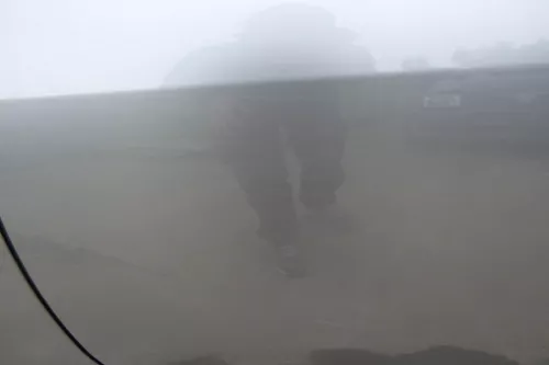 Audi A6 4Z Allroad Tür Türblatt hinten links grau LY7Q ohne Anbauteile (110304)