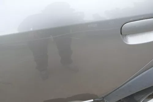 Audi A6 4Z Allroad Tür Türblatt hinten links grau LY7Q ohne Anbauteile (110304)