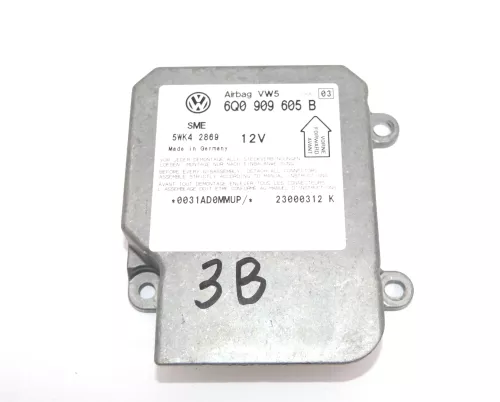 VW Passat 3B 3BG Steuergerät Airbag Airbagsteuergerät 6Q0909605B Index 03