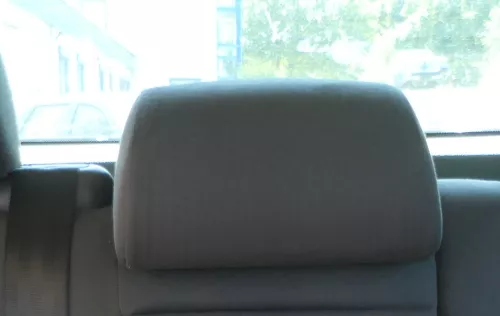 VW Polo 9N 9N3 Cross Fun Kopfstütze hinten mitte mittig anthrazit orange Näthe (111062)