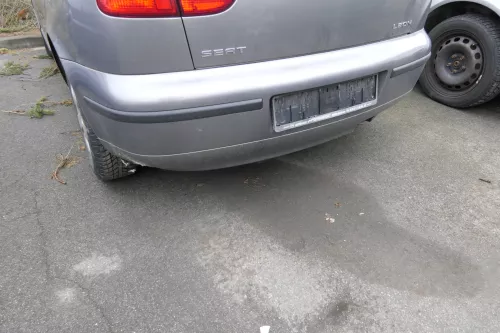 Seat Leon 1M Stoßstange Heckstoßstange hinten grau LS7U