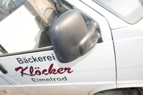 VW T4 manueller Spiegel Außenspiegel rechts mit Glas schwarz 701857508 original (111253)