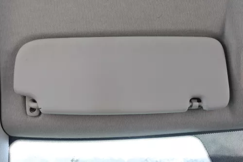 VW Fox 5Z Sonnenblenden Sonnenblende hellgrau grau links vorne 5Z0857551C (111381)