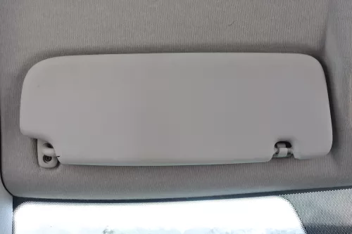 VW Fox 5Z Sonnenblenden Sonnenblende hellgrau grau links vorne 5Z0857551C (111381)