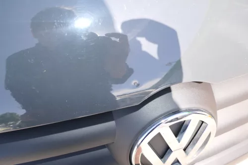 VW Fox 5Z Motorhaube Klappe vorn vorne grau LI7F (111394)