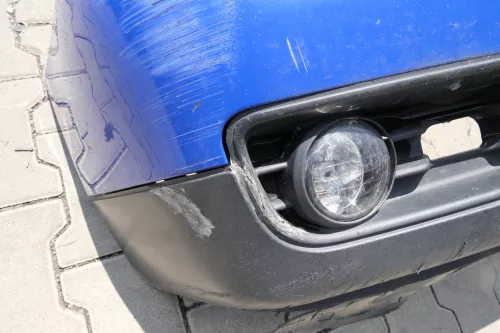 VW Lupo Stoßstange vorne Frontstoßstange Stoßfänger blau LW5Z (111556)