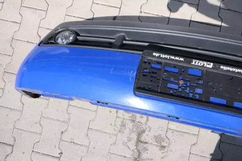 VW Lupo Stoßstange vorne Frontstoßstange Stoßfänger blau LW5Z (111556)