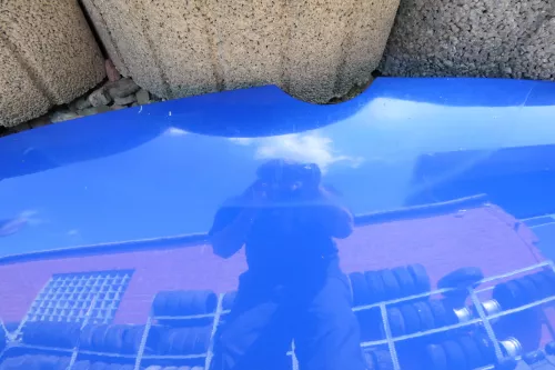 VW Lupo Motorhaube KLappe vorne blau LW5Z (111567)