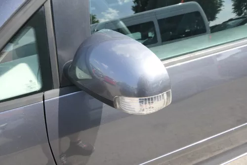 VW Touran 1T elektrischer Spiegel Außenspiegel beheizt links grau LD7X