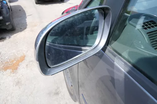 VW Touran 1T elektrischer Spiegel Außenspiegel beheizt links grau LD7X (111672)