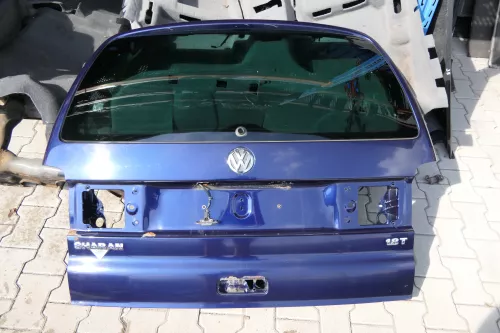 VW Sharan 7M Heckklappe Scheibe Klappe hinten ab Bj.2000 blau LB5N (111679)