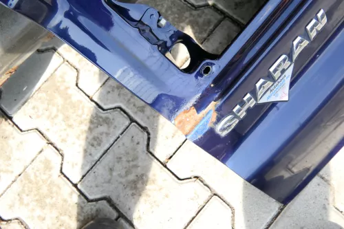 VW Sharan 7M Heckklappe Scheibe Klappe hinten ab Bj.2000 blau LB5N (111679)