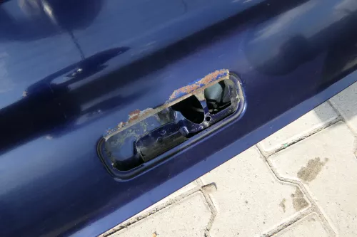 VW Sharan 7M Heckklappe Scheibe Klappe hinten ab Bj.2000 blau LB5N (111679)