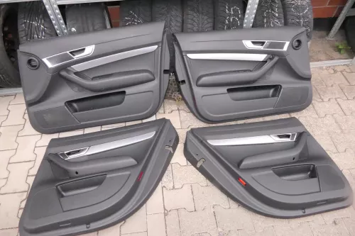 4x Audi A6 4F Türverkleidung Verkleidung Tür vorne hinten links schwarz soul