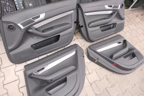 4x Audi A6 4F Türverkleidung Verkleidung Tür vorne hinten links schwarz soul (111811)