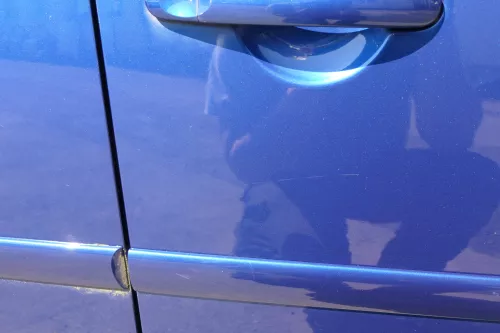 VW Touran 1T 1T3 Tür vorne rechts Beifahrertür blau LC5C- ohne Anbauteile (111852)